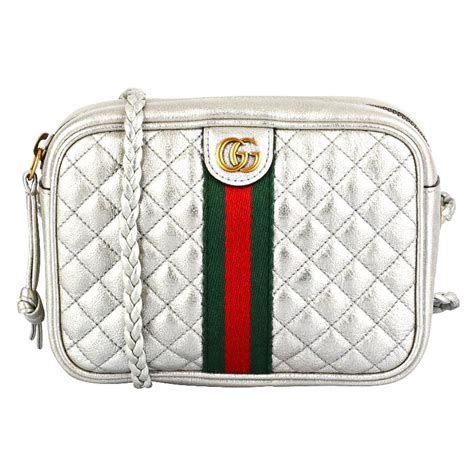 gucci crossbody silver|unisex gucci crossbody.